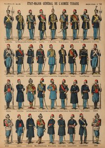 Uniformy osmanské turecké armády od French School
