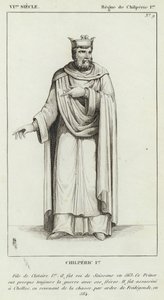 VI Siecle, Regne de Chilperic Ier, Chilperic Ier (rytina) od French School
