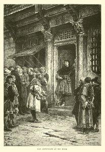 Van Artevelde u jeho dveří od French School