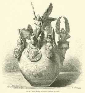 Váza Canosa, muzeum Louvre (rytina) od French School