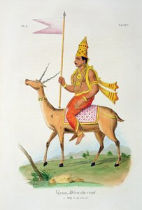 Vayu, vyryl C. de Motte (1785-1836) od French School