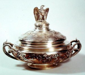 Zeleninové mísy, Service Napoleon III, 1855 (stříbrně zlacené) od French School