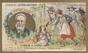 Victor Hugo (1802-1885), francouzský básník, dramatik, spisovatel a romanopisec, autor románu „devadesát tři“ (1874) od French School