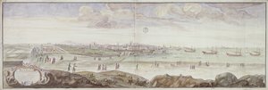 Pohled ze strany ošetřovny, Marseille, 1698 od French School
