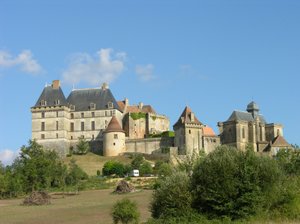 Pohled na hrad Biron, 15.-16. století (viz také 245254) od French School