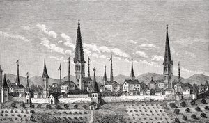Pohled na Dortmund, po mědirytině v 