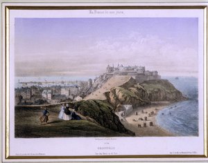 Pohled na Granville - litografie od French School