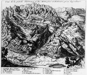 Pohled na La Grande Chartreuse od French School