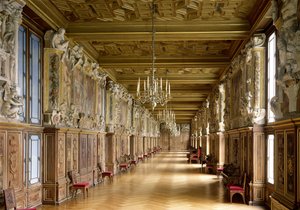 Pohled do Galerie Francois I, 1528-40 od French School