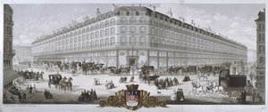 Pohled na obchodní dům Magasins du Louvre, Paříž, 1866 od French School