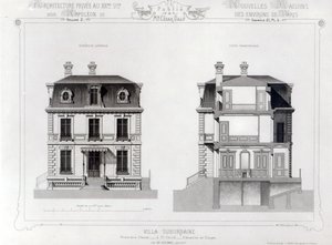 Villa Suburbaine, Premier Chasse at St. Cloud, z Architecture Privee au C19th, od French School