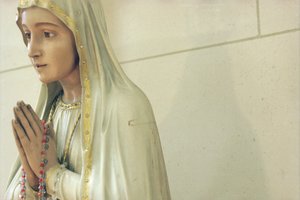 Virgin (lakované dřevo) (viz také 252672) od French School
