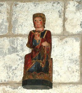 Panna a dítě (dřevo) od French School