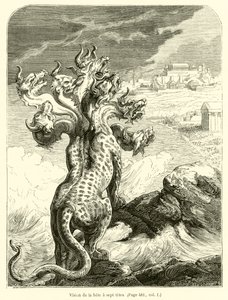 Vision de la bete a sept tetes (rytina) od French School