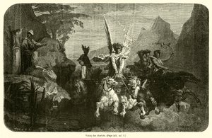 Vision des chariots (rytina) od French School