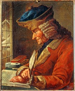 Voltaire (malba na plátně) od French School