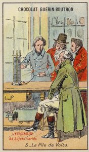 Voltova baterie (chromolitho) od French School