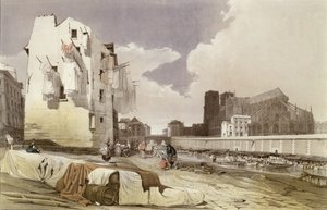 Umývačky v Lavoirs na Quai Montebello, kolem roku 1840 od French School
