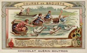 Washtub race (chromolitho) od French School