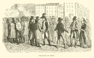 Vítejte v Paříži (rytina) od French School