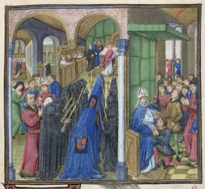 William I a William II, z ‚Chronique de Normandie‘ (vellum) od French School