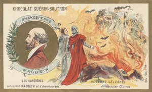 William Shakespeare (1564-1616), básník, dramatik a spisovatel anglosaské kultury, autor tragédie "Macbeth". od French School