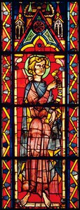 Okno zobrazující proroka Abdiáše, c.1270-75 od French School