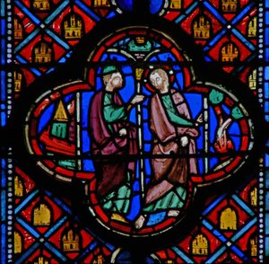 Window w10 Podobenství o révě Ez XV od French School