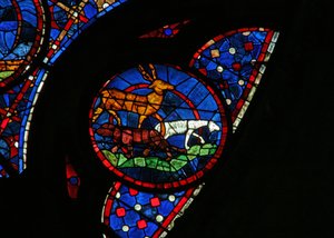 Okno w115 zobrazující Stvoření zvířat od French School