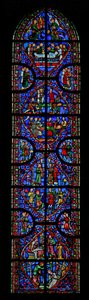 Okno w11 zobrazující mučednictví St Andrews od French School