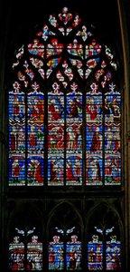 Okno w133 zobrazující okno St Sebastian od French School