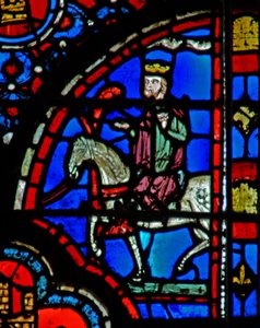 Okno w13 Triumph of Mordecai Esth VI 11 od French School