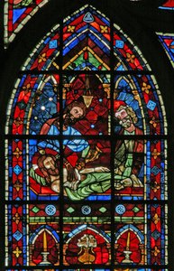Okno w200 zobrazující Entombment od French School