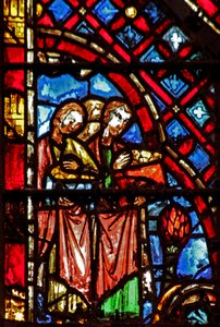 Okno w2 Izraelity vede anděl Ex XII 34-35 od French School