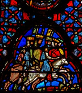 Window w4 Amoritští králové prchají Josh X 19-20 od French School