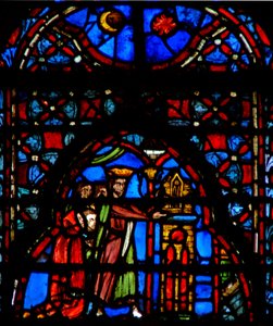 Okno w4 Tabernacle v Shiloh Josh XVIII 1 od French School