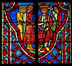 Window w5 Gideon je prohlášen za vládce. Rozhodčí VIII 22 od French School