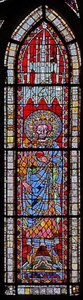 Okno w7 zobrazující Ludvíka, syna Lotharia II od French School