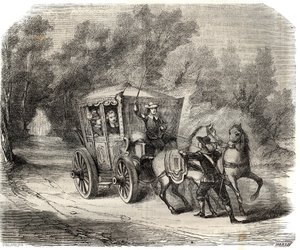 Bez stráže krále, kterého šťastně potkali, by se pravděpodobně znovu procházeli. Abbé z Fremicourtu se pokusil přesvědčit markýze z Montespanu (Francoise Athenais) Rochechouartem Mortemartem (nebo Madame de Montespan) (1640-1707), aby opustil od French School