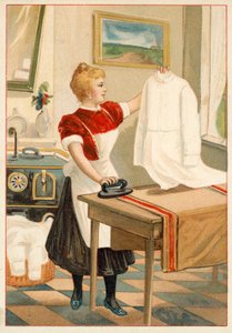 Žehlení pro ženy (chromolitho) od French School