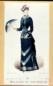 Žena s deštníkem, z Le Bon Marché, 1879
