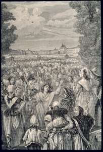 Pochod žen ve Versailles, 56. října 1789 od French School