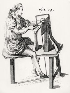 Dřevař, z LArt du Menuisier od Andre Jacob Roubo, hospoda. 1769-74 od French School