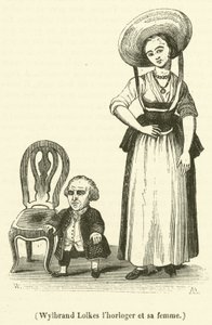 Hodinky Wylbranda Lolkese a jeho manželka (rytina) od French School