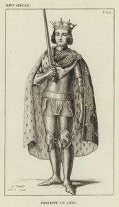 XIV století, Philippe le Long (rytina) od French School