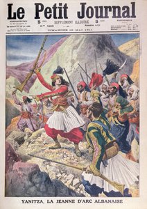 Yanitza, albánská Johanka z Arku, z Le Petit Journal, 28. května 1911 od French School