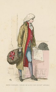 Mladý francouzský dandy za vlády Ludvíka XVI., 18. století od French School