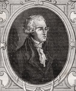 Mladý Robespierre z „Histoire de la Revolution Francaise“ od Louise Blanca (1811-82) od French School