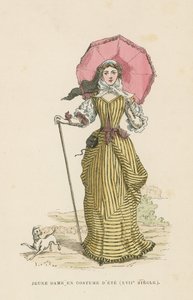 Mladá žena v letních šatech, 17. století od French School