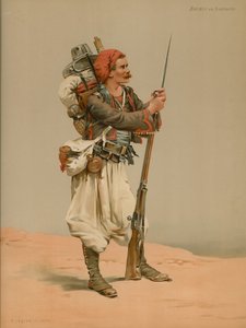 Zouave jako Sentinel od French School
